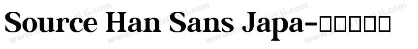 Source Han Sans Japa字体转换